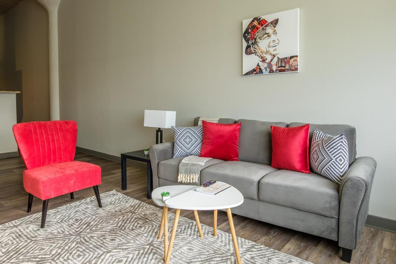 Frontdesk Waterfront Apts Downtown Cleveland Daire Oda fotoğraf